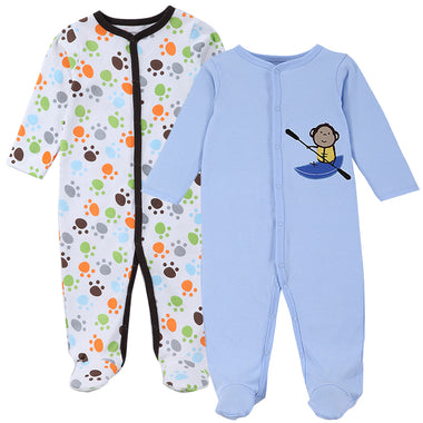 2 Pcs Soft Cotton Infant Clothes