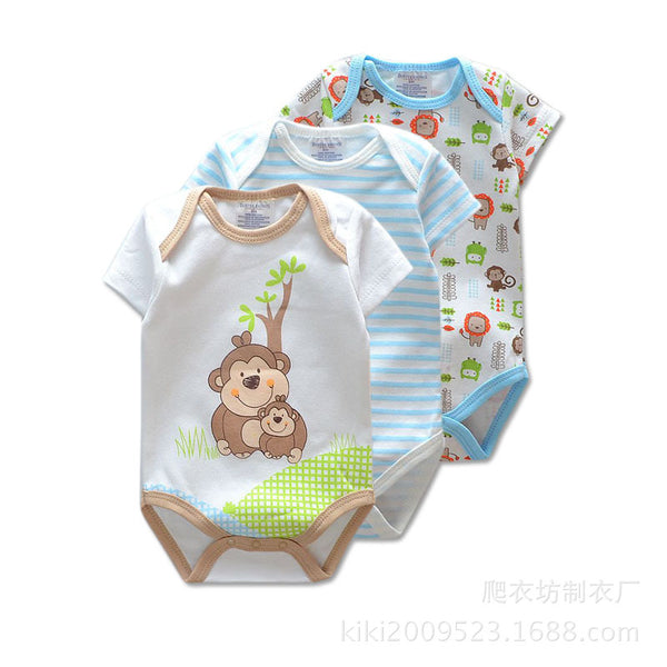 Short Sleeve Infant Rompers
