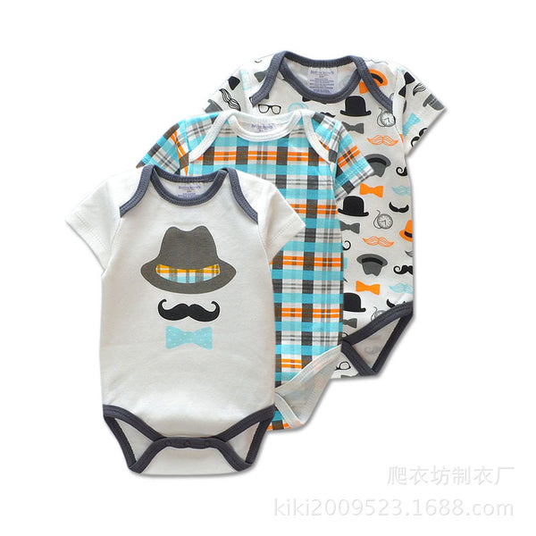 Short Sleeve Infant Rompers