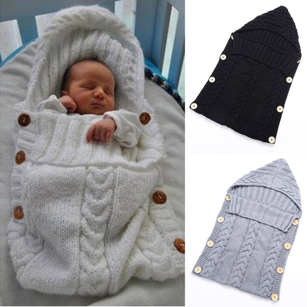 Knitted Newborn Swaddle Wrap