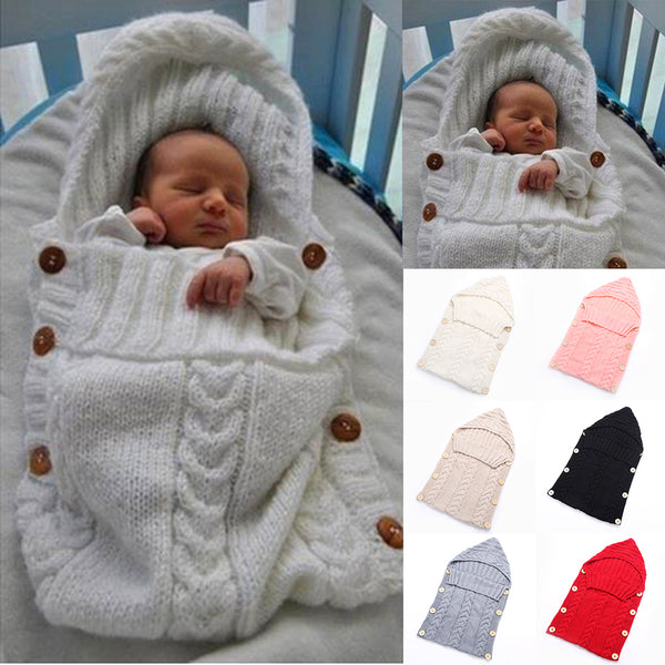 Knitted Newborn Swaddle Wrap