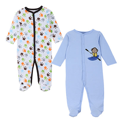 2 Pcs Soft Cotton Infant Clothes