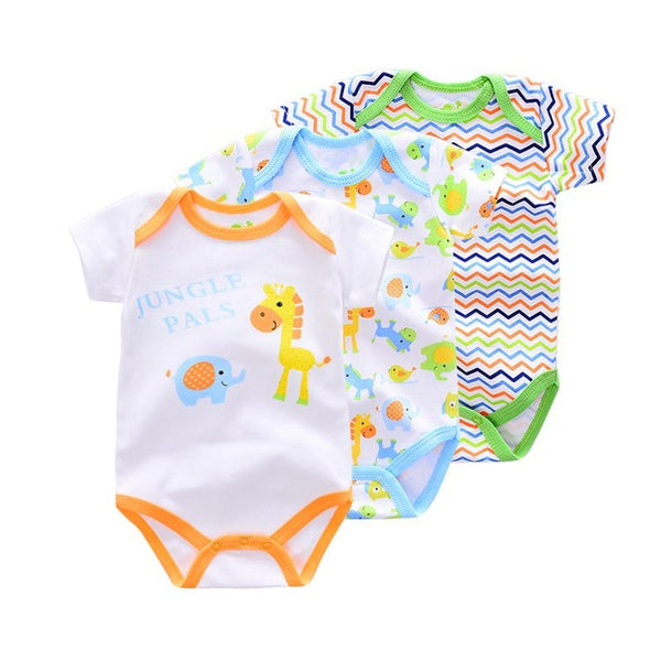 Short Sleeve Infant Rompers