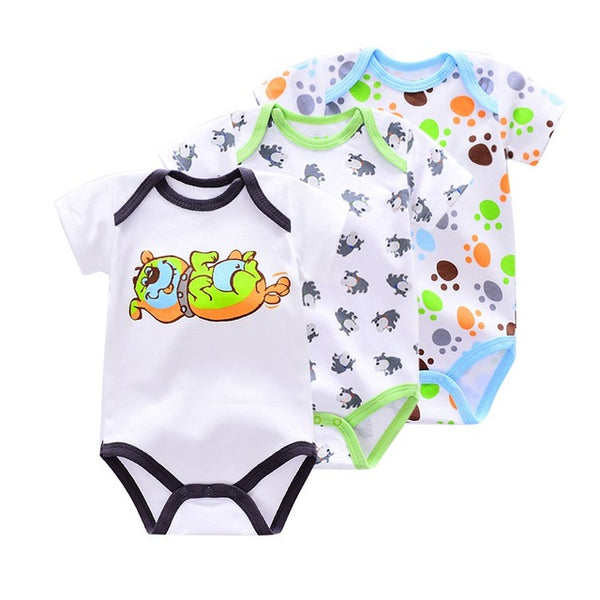 Short Sleeve Infant Rompers