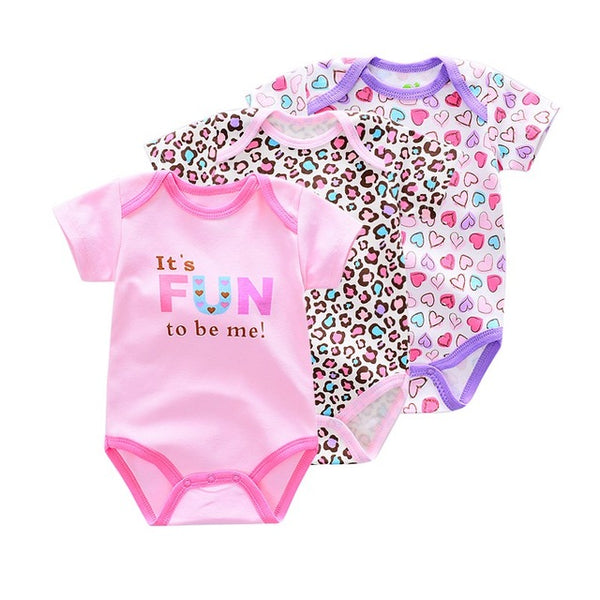 Short Sleeve Infant Rompers