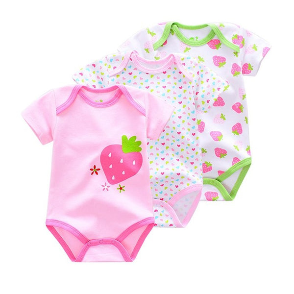 Short Sleeve Infant Rompers