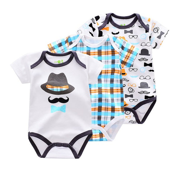 Short Sleeve Infant Rompers