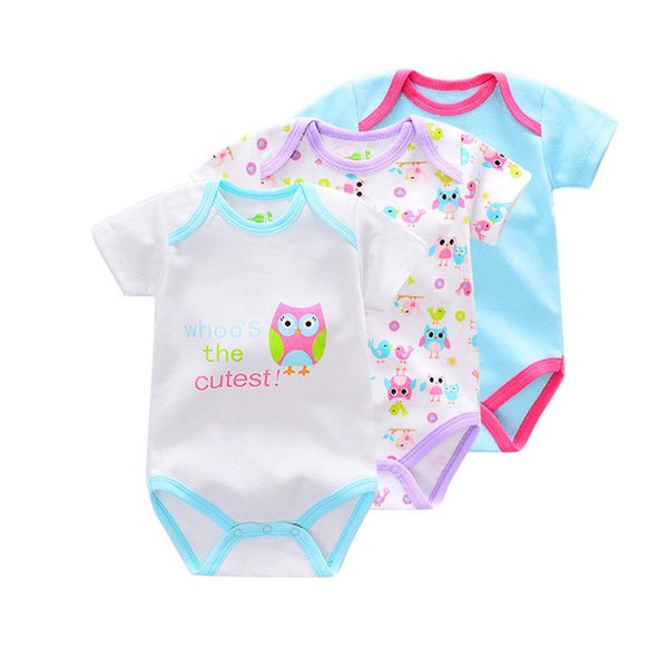 Short Sleeve Infant Rompers
